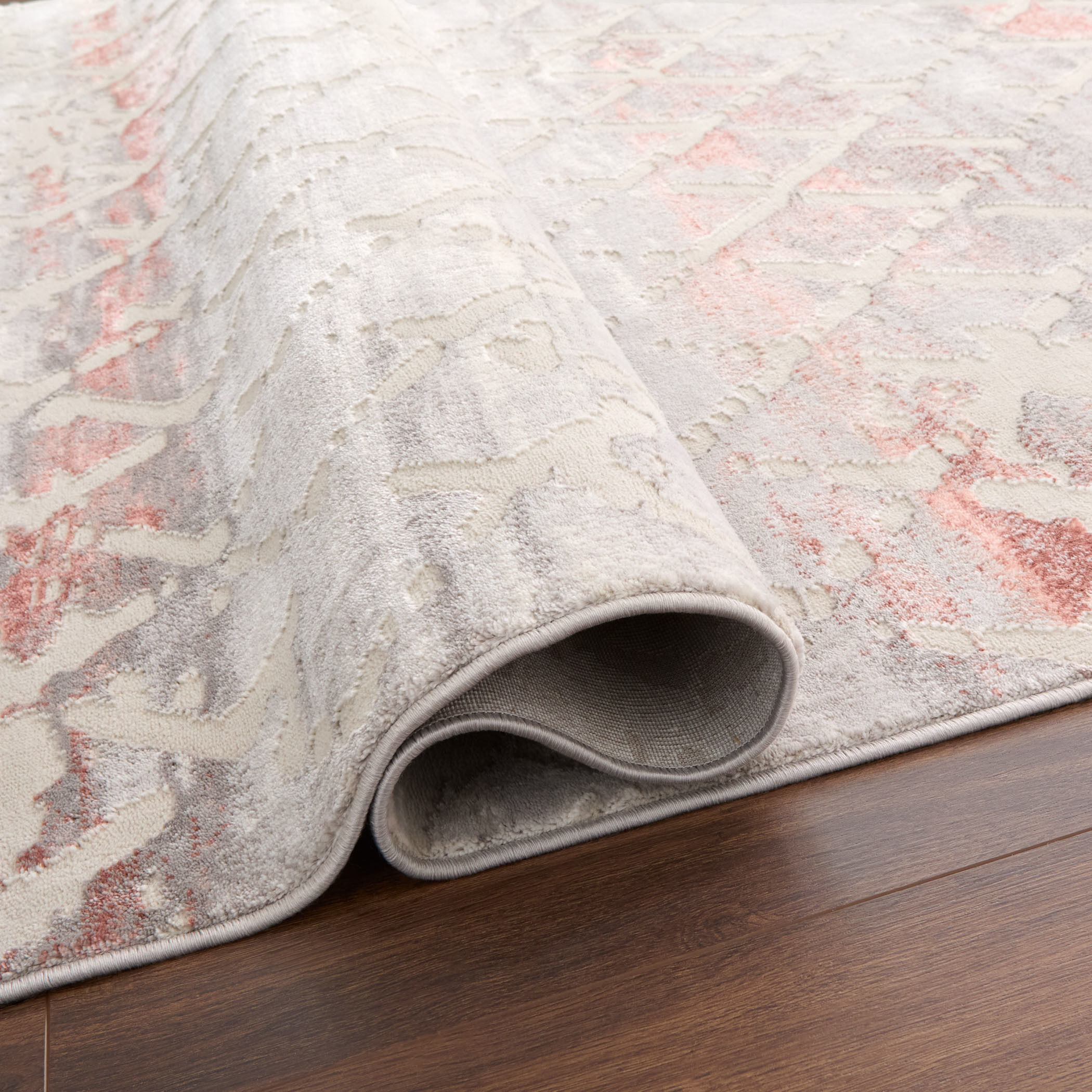Betsi 114 X 79 inch Pink Rug in 6 x 9