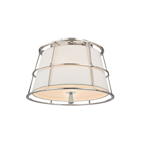 Savona 2 Light 14.25 inch Polished Nickel Semi Flush Ceiling Light