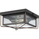 Barlowe 2 Light 11 inch Antique Bronze Outdoor Flush Mount