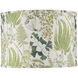Theodora Green and Ivory 20 inch Drum Lamp Shade