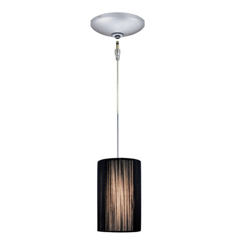 Zen 1 Light 5 inch Satin Nickel Mini Pendant Ceiling Light