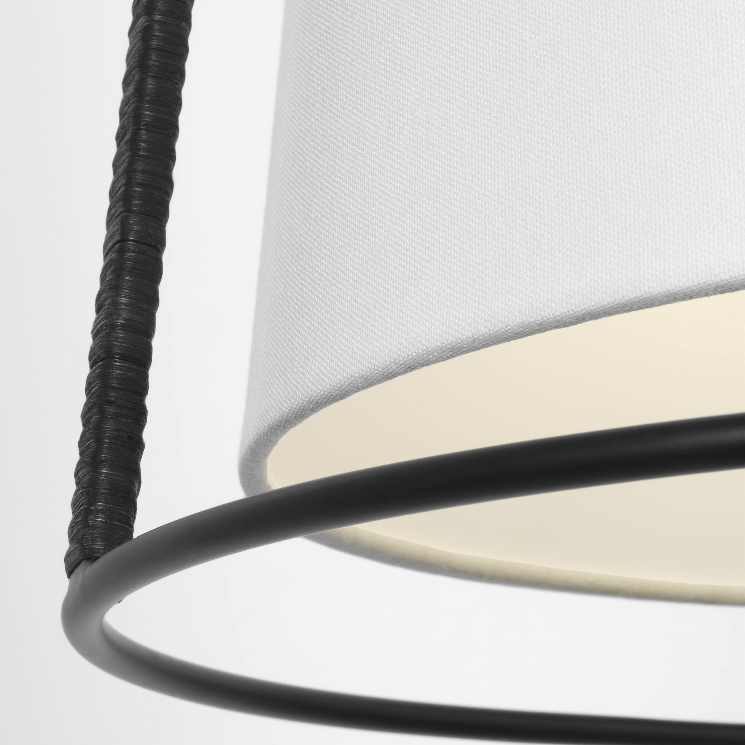 Drew & Jonathan Cortes 2 Light 18 inch Midnight Black Hanging Shade Ceiling Light, Large