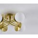 Canada 4 Light 18 inch Satin Brass Flush Mount Ceiling Light