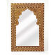 Bone Inlay Chevrier  36 X 24 inch Wood & Bone Inlay Mirror