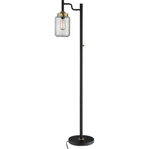 Luken 61 inch 60.00 watt Black Floor Lamp Portable Light