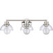 Julian 3 Light 24 inch Polished Nickel Vanity Light Wall Light