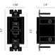 Outlet 125 White Module, Duplex GFCI
