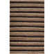 Dominican 36 X 24 inch Dark Brown, Black, Wheat Rug