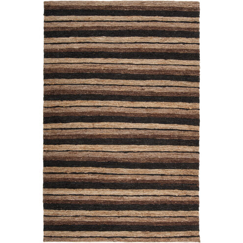 Dominican 36 X 24 inch Dark Brown, Black, Wheat Rug