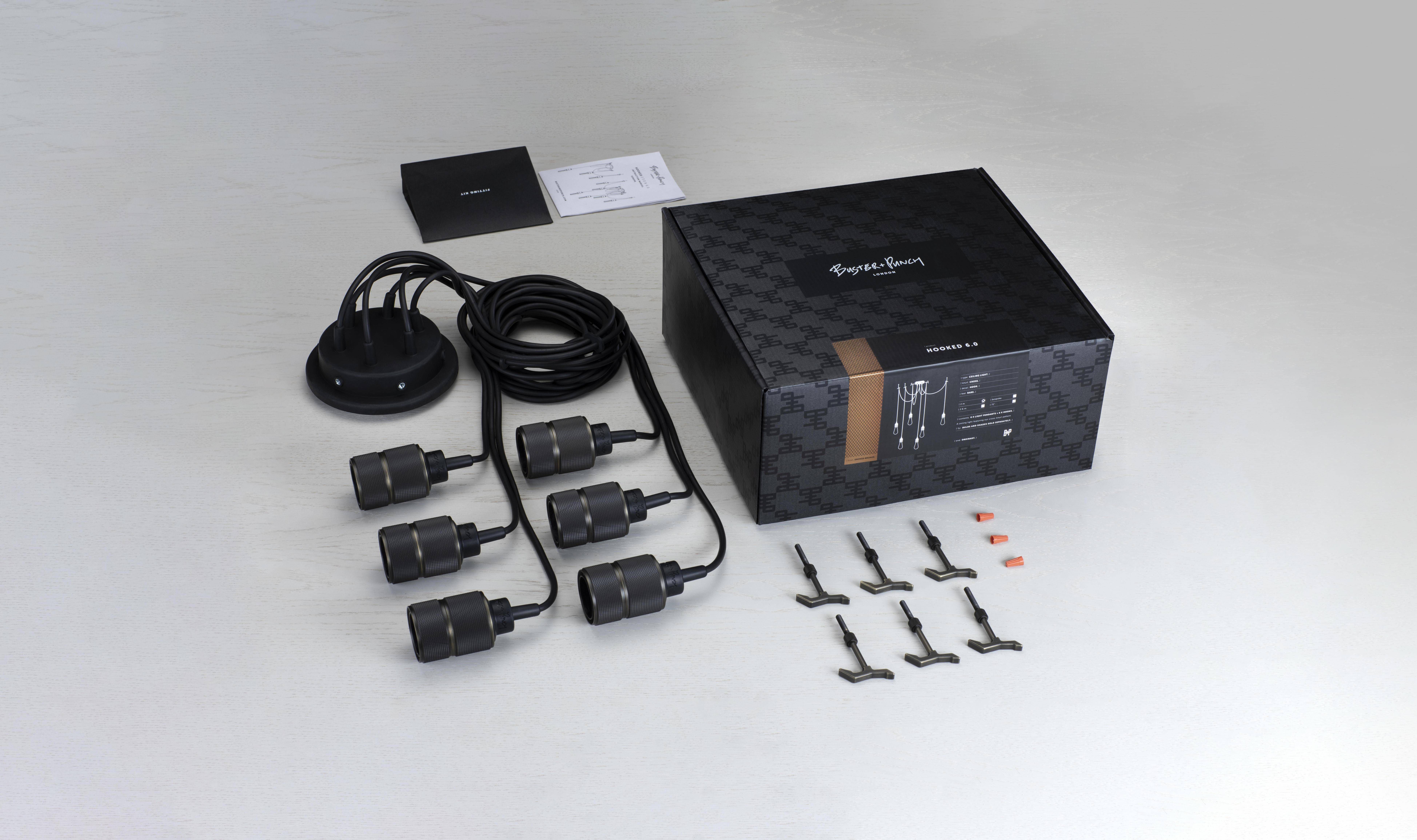 Hooked 6.0 LED 8.27 inch Graphite / Smoked Bronze Pendant Ceiling Light, Mix