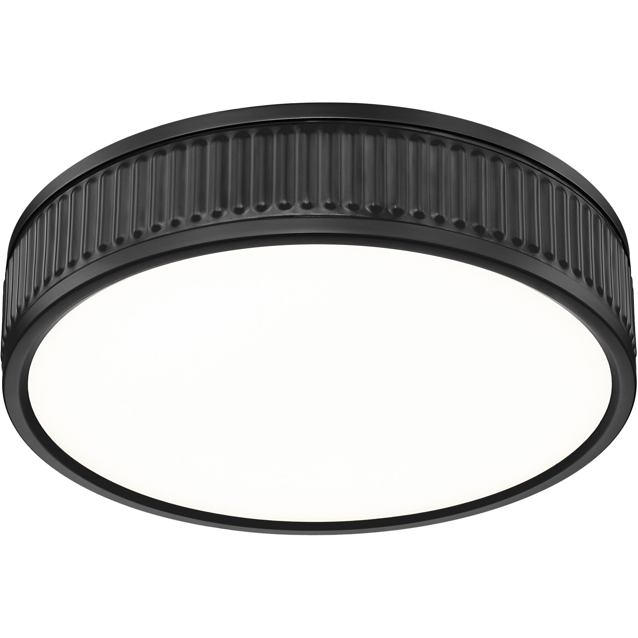 Stari LED 12.75 inch Matte Black Flush Mount Ceiling Light