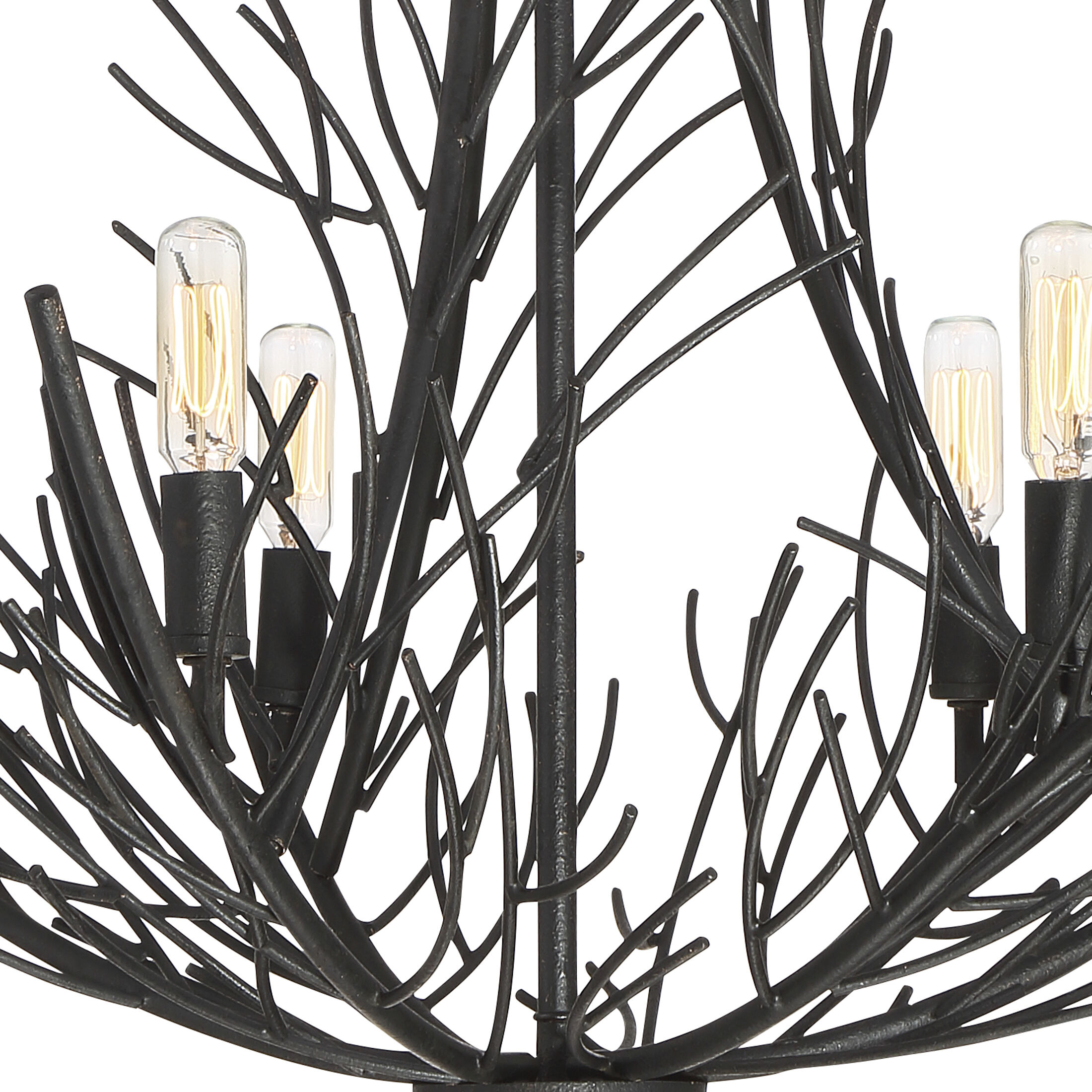 Thornhill 6 Light 26 inch Marcado Black Chandelier Ceiling Light