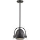 Urbano 1 Light 8 inch Polished Chrome with Clear Mini Pendant Ceiling Light