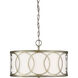 Shabby Chic 3 Light 17.5 inch Argentum Pendant Ceiling Light