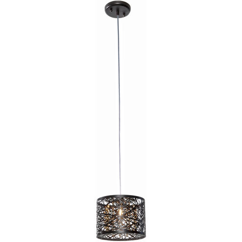 Inca 1 Light 7.75 inch Bronze Mini Pendant Ceiling Light in Cognac
