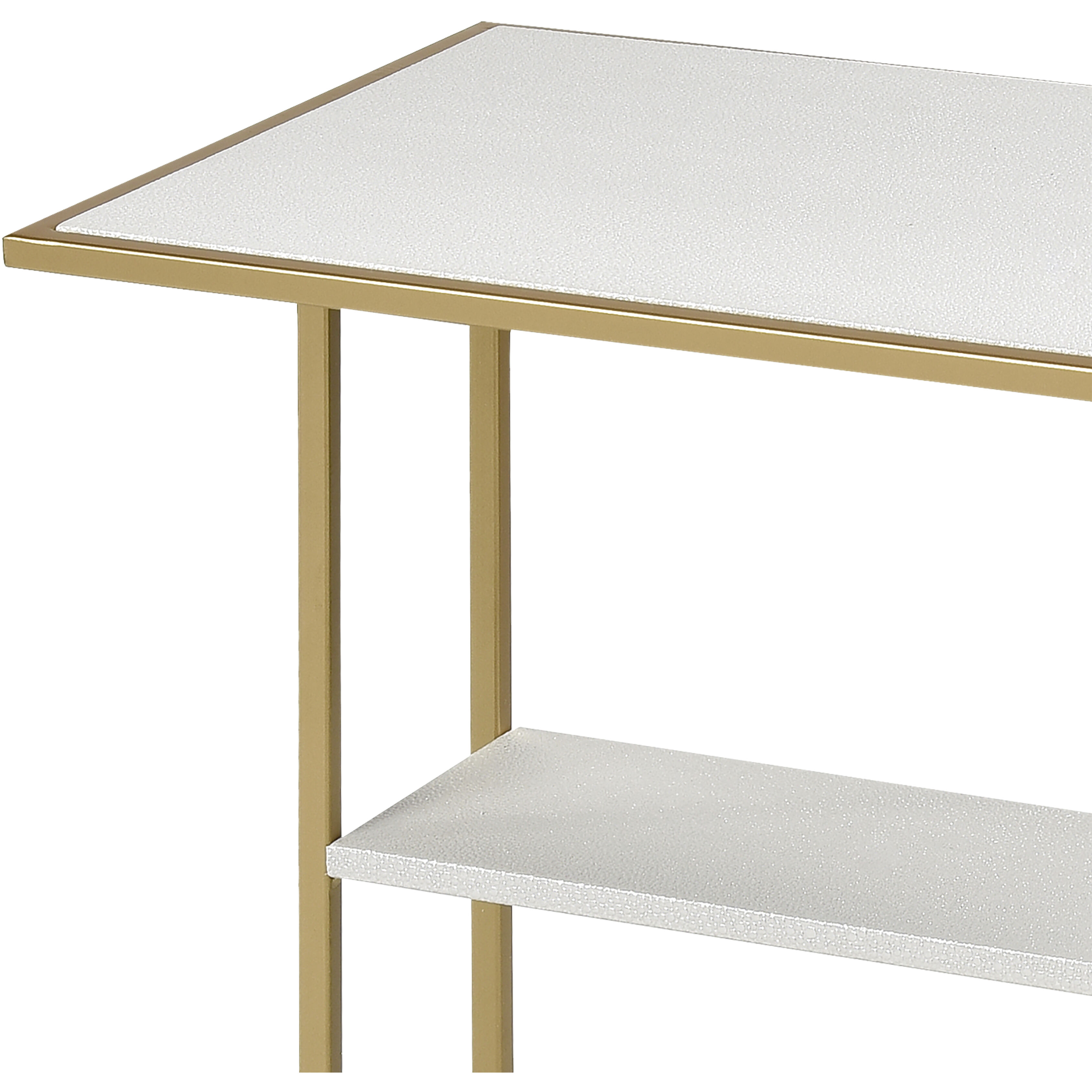 Fawley 24 X 19.75 inch Gold with White Accent Table
