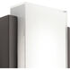 Dahlia LED 19 inch Architectural Bronze Outdoor Wall, Medium