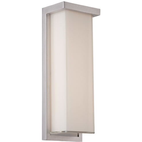 Ledge LED 14 inch Brushed Aluminum Outdoor Wall Light in 2700K, 14in.
