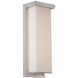 Ledge LED 14 inch Brushed Aluminum Outdoor Wall Light in 2700K, 14in.