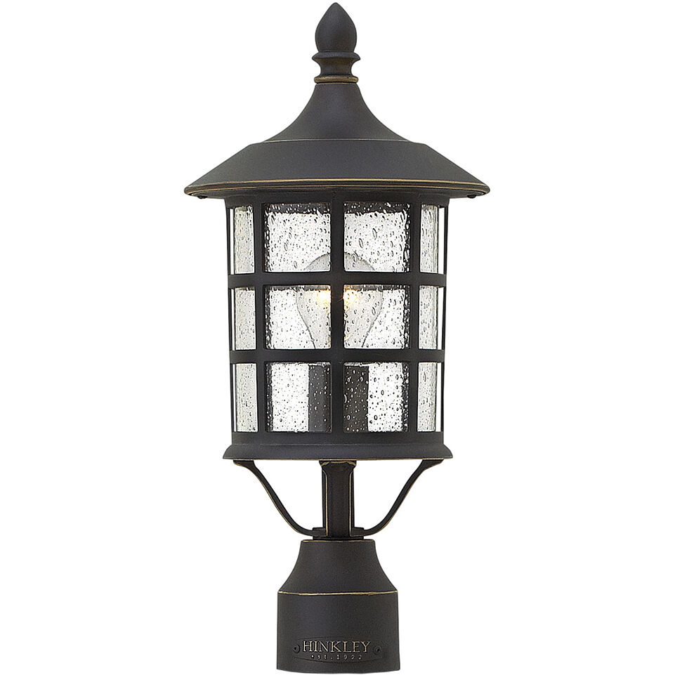Freeport 1 Light 17.75 inch Oil Rubbed Bronze Outdoor Post Mount Lantern