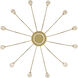 Yep Vario 12 Light 37.5 inch Titanium Gold Chandelier Ceiling Light