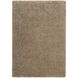 Luxury Shag 35 X 22 inch Aqua, Khaki Rug