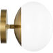 ED Ellen DeGeneres Lune 2 Light 17.88 inch Burnished Brass Vanity Light Wall Light