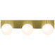 Metropolitan 3 Light 30 inch Satin Brass Vanity Light Wall Light