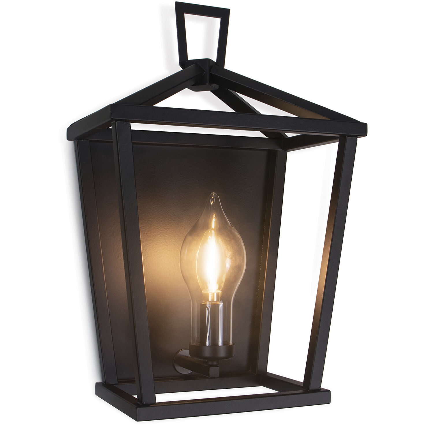 Hampton 1 Light 17.5 inch Black Outdoor Wall Sconce
