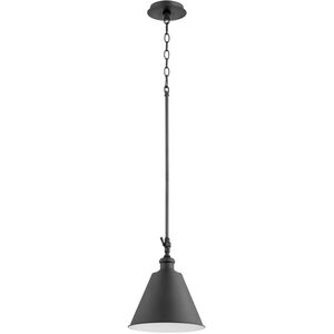 Metal Cone 1 Light 10 inch Noir Mini Pendant Ceiling Light