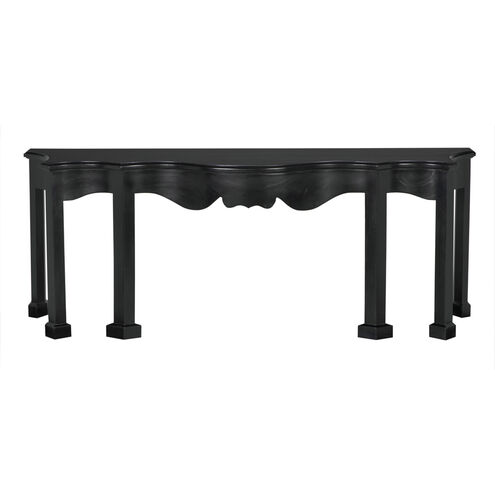 Estate 84 X 20 inch Hand Rubbed Black Console