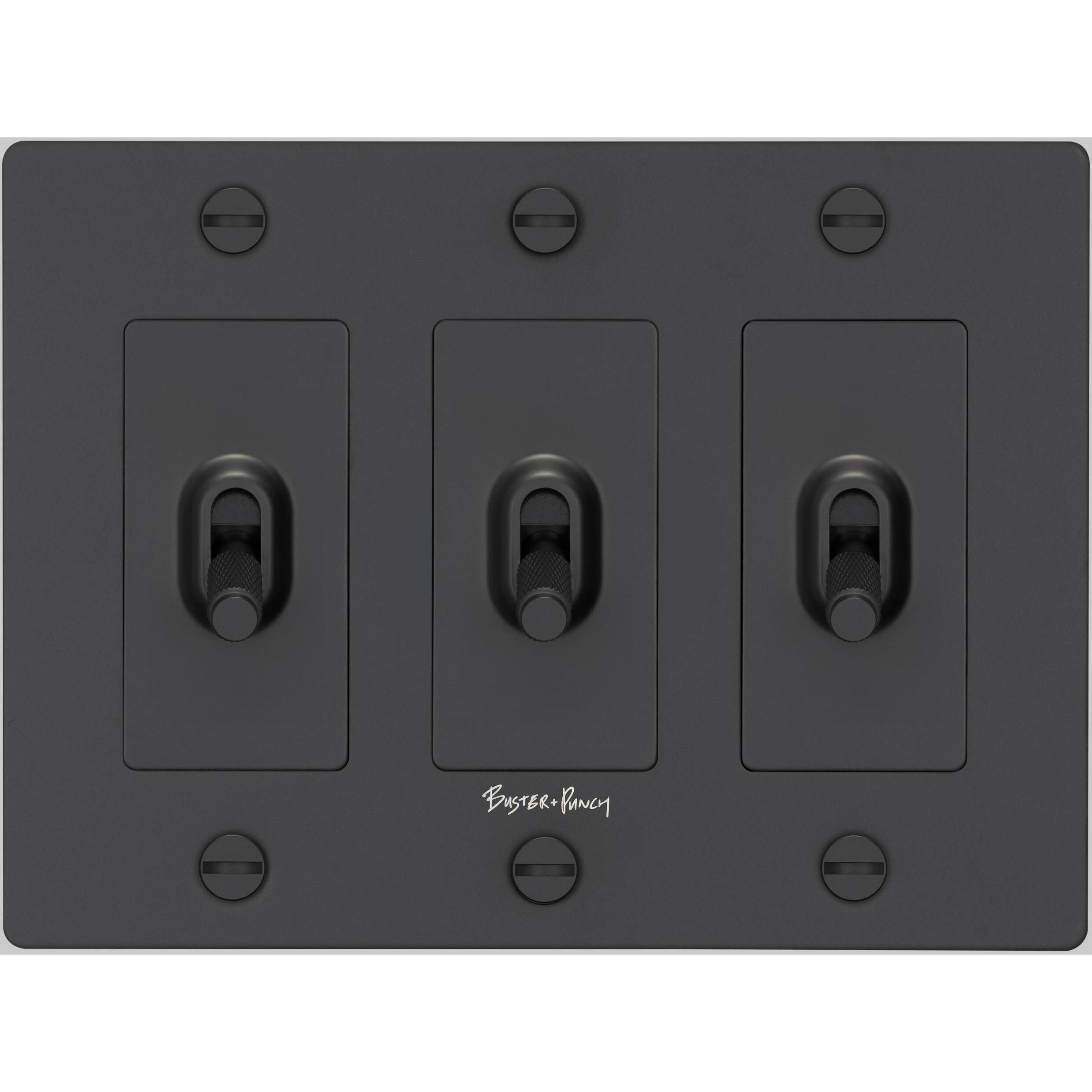 3G Toggle 120-277 Black Light Switch