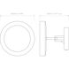 Catena LED 11.81 inch Polished Chrome Bathroom Magnifying Mirror Wall Light