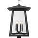 Rainer 6 Light 30 inch Black Outdoor Post Mounted Fixture in G9