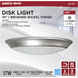 Brentwood Integrated LED Brushed Nickel LED Disk