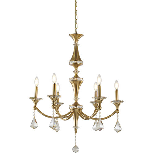 Canada 27 inch Satin Brass Chandelier Ceiling Light