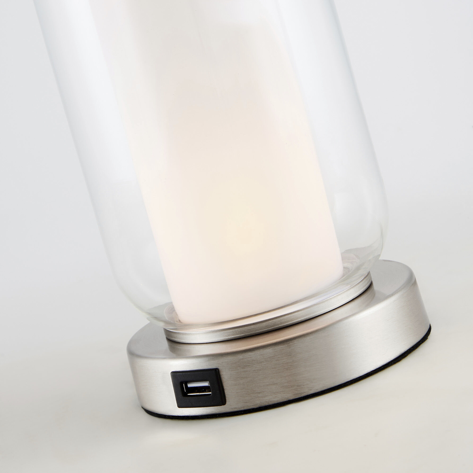 Garton 22.25 inch 60 watt Nickel Table Lamp Portable Light