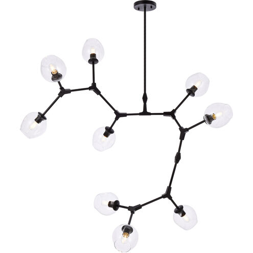 Cavoli 9 Light 79 inch Black Chandelier Ceiling Light