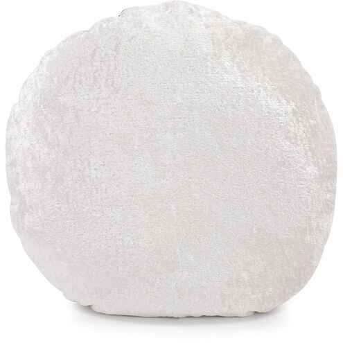 Amaron 18 inch Bone Crushed Velvet Pillow