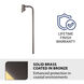 Accent Stem 12 7 watt Solid Brass Coated in Bronze Path and Area Light in 2700K Warm LED, WAC Landscape