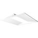 Brentwood LED 24 inch White Troffer Ceiling Light, Center Basket