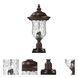 Armstrong 3 Light 25.5 inch Bronze Outdoor Pier Mounted Fixture in 4.73