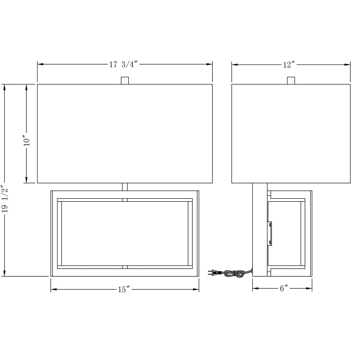 Ray 20 inch 150.00 watt Brass Table Lamp Portable Light