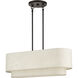 Manorwood 3 Light 30 inch English Bronze Linear Chandelier Ceiling Light, Medium