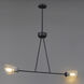 Keppe 2 Light 42 inch Dark Bronze Linear Pendant Ceiling Light