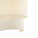 Textile Collection - Classic Family 1 Light 6.25 inch ADA Wall Sconce Wall Light in Cream, 4" D x 6.25" W x 13" H, EVOLV