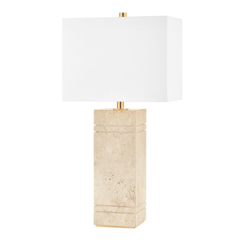 Brownsville 27.25 inch 75.00 watt Aged Brass Table Lamp Portable Light, Tall