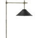 Dao 54 inch 40 watt Silver Granello Floor Lamp Portable Light