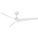 Novelle 52 inch Matte White Downrod Ceiling Fan