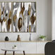 Canyon View Gray and Brown and Metallic Canvas